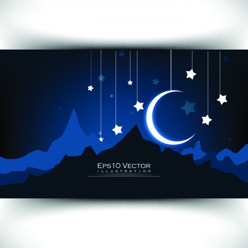 Night Backgrounds Vector