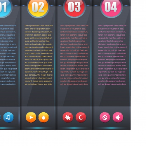 Background number options banners