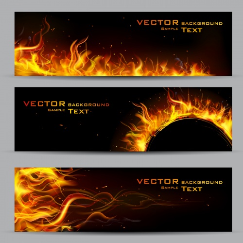 Fire Flames Backgrounds Vector