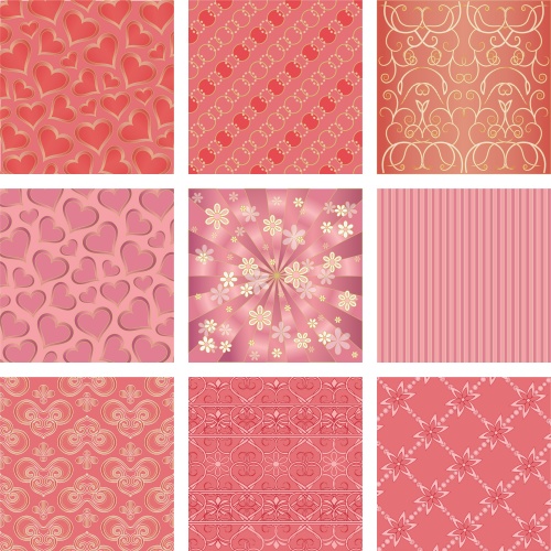 Backgrounds with patterns, floral backgrounds - vector clipart