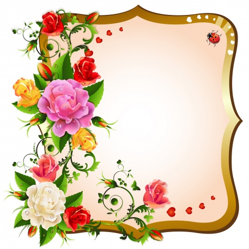       / Color flowers and background in vector