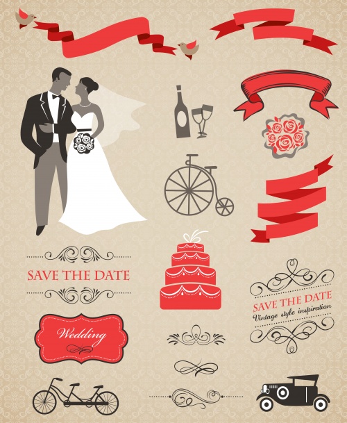     / Wedding infografic elements in vector