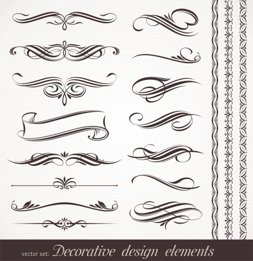      / Vector decorative design elements & page decorations in vector