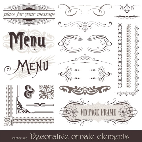      / Vector decorative design elements & page decorations in vector