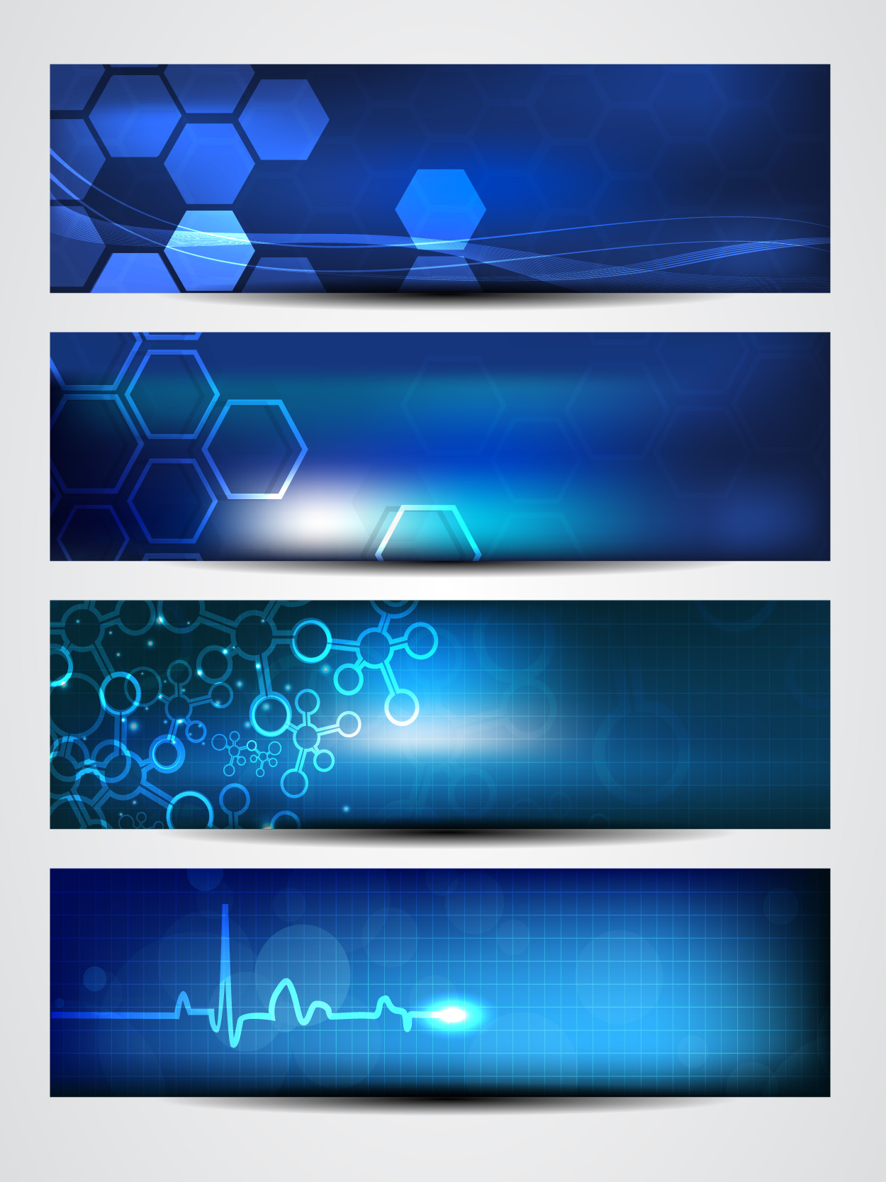 Blue Medical Backgrounds Vector » Векторные клипарты, текстурные фоны