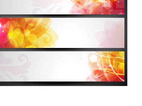 Abstract banners set