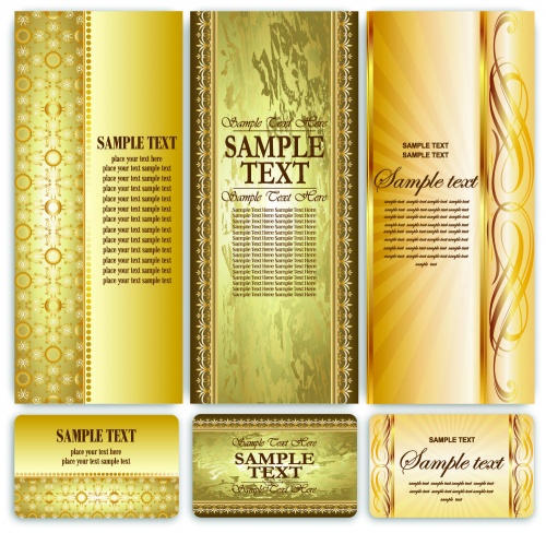 Golden vintage templates