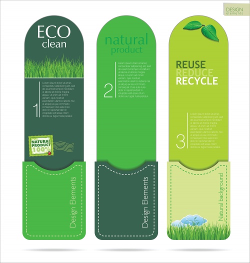  ,      / Eco signs, labels and emblems in vector