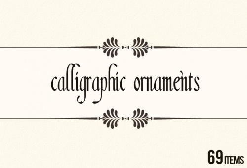 Designtnt - Vector Calligraphic Elements