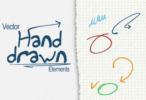 Designtnt - Vector Hand Drawn Elements