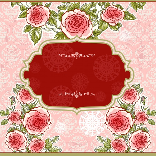     / Flowers background in vector