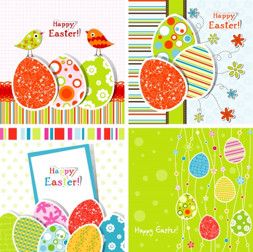    / Easter color background in vector