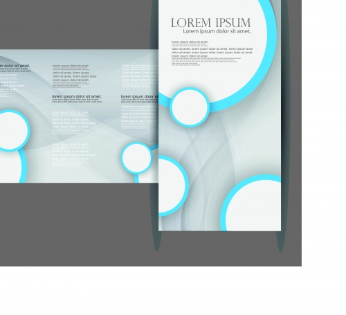     32 | Tri fold business brochure vector set 32