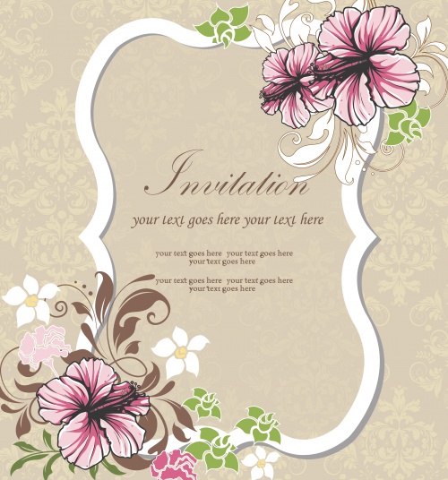 Floral invitations 3