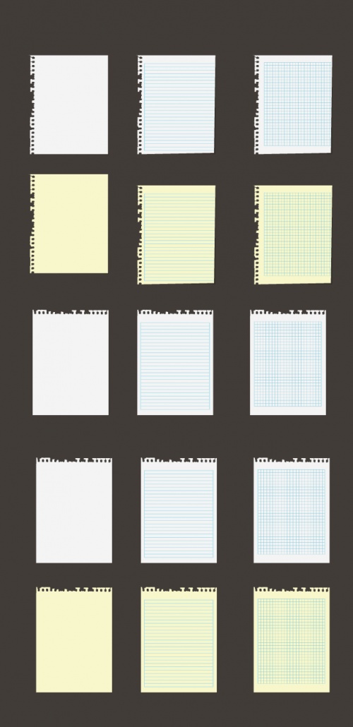 Designtnt - Vector Notebook Pages