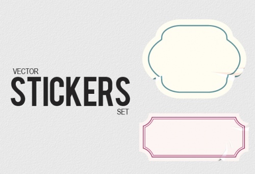 Designtnt - Stickers Vector Set 1