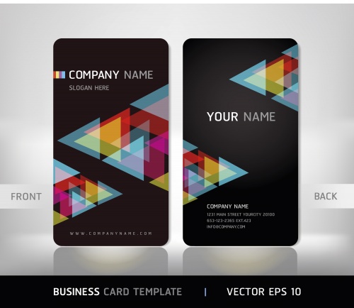 Stock: Business card abstract background