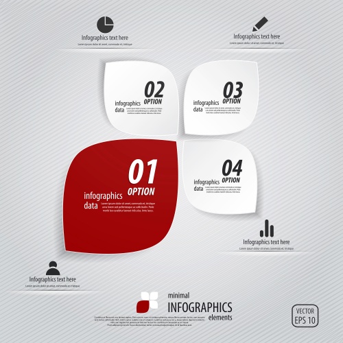  ,  36 / Infographics design template with numeration, part 36 - vector stock