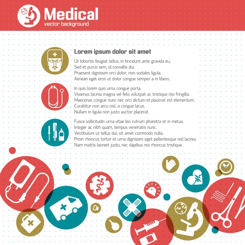       / Medical banners and icons in vector