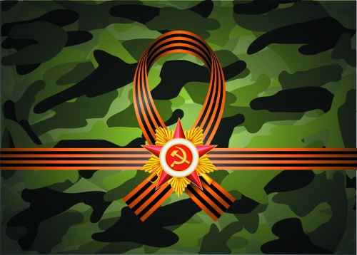 Victory day camouflage back