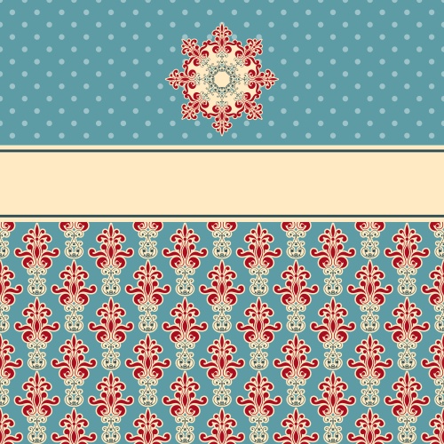     / Vintage set with ornaments in vector