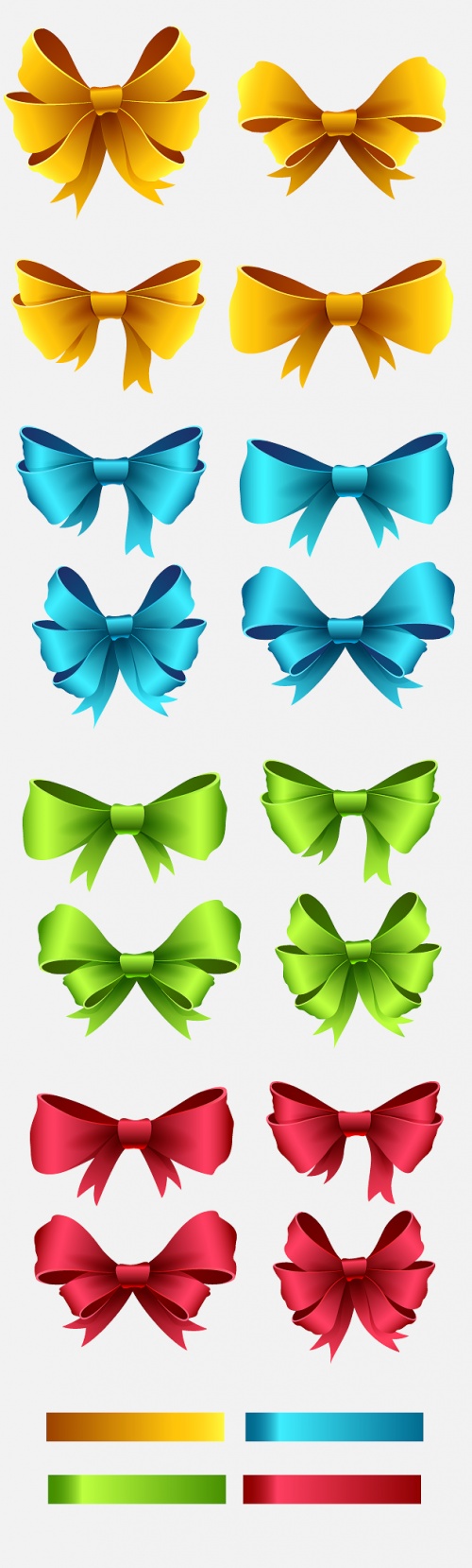 Designtnt - Gift Wrap Vector Ribbons