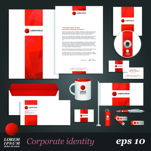 Corporate Identity Templates Vector 2
