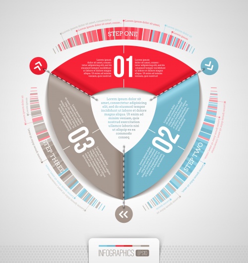 ,  31 / Infographics design template with numeration, part 31