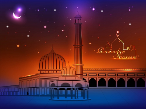    7 | Background with mosque 7