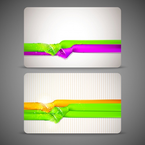       2 | Ribbon cards and banners vector 2