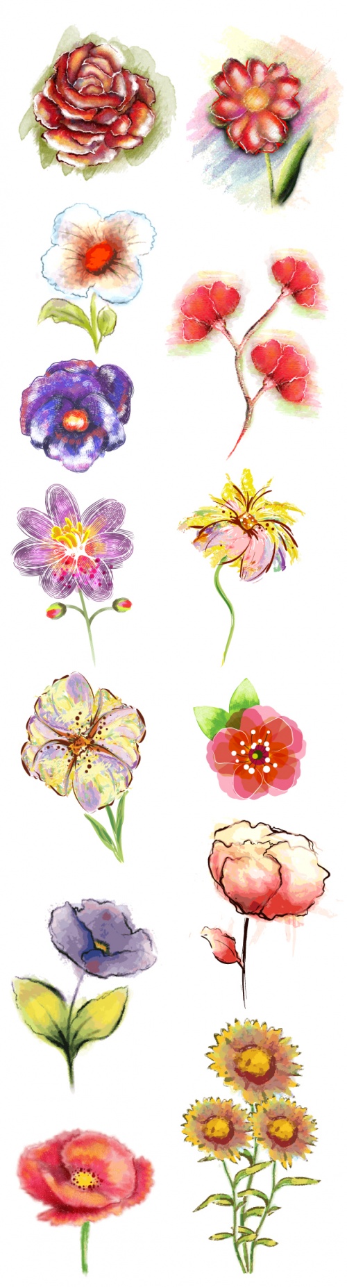 Designtnt - Vector Floral Ornaments Set 5
