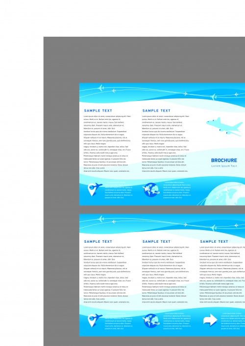    | Brochures and flyers cover vector