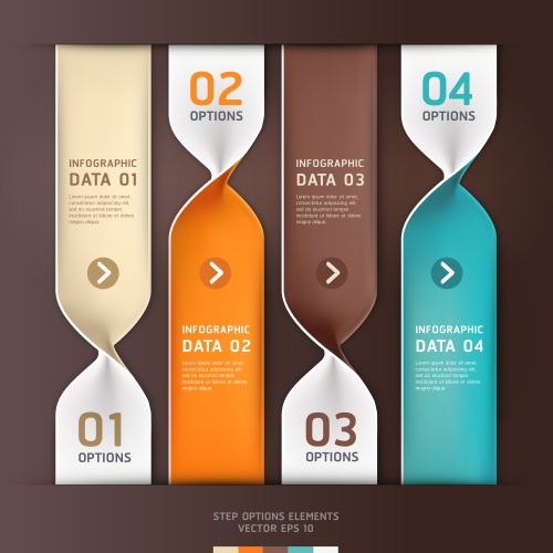  ,  35 / Infographics design template with numeration, part 35 - vector stock