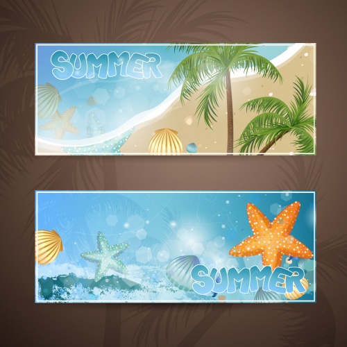 Decorative banners and Illustration