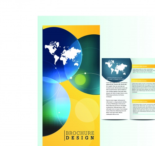       31 | Tri fold business brochure vector set 31