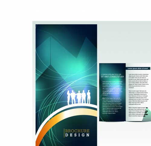       31 | Tri fold business brochure vector set 31