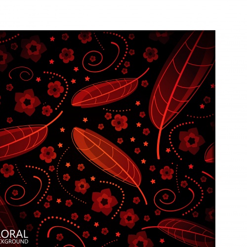      | Flora red and black vector backgrounds