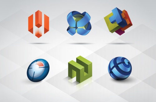 Pixeden - 3D Logo Templates Set Vol 1