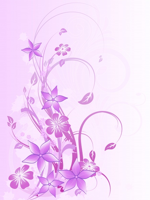 Stock: Floral background flowers blots