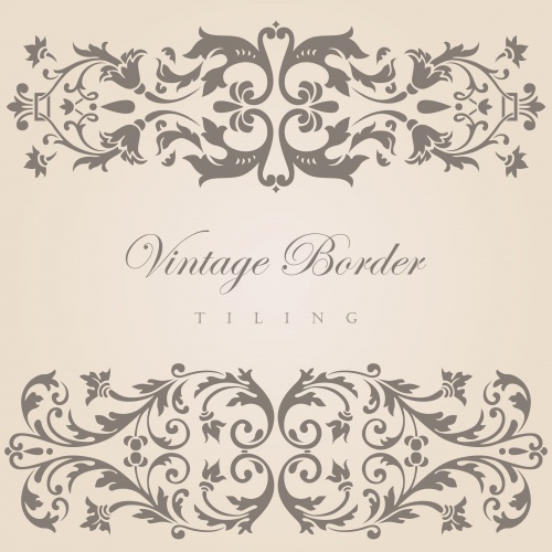   / Vintage decor and ornaments in vector