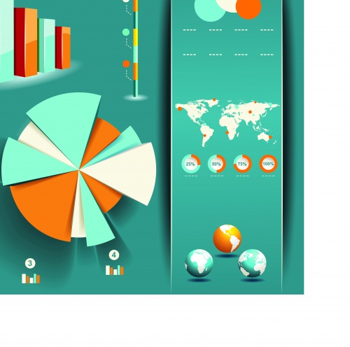     28 | Infographics and chart design elements vector set 28
