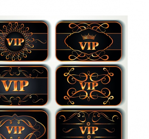 VIP cards vector
