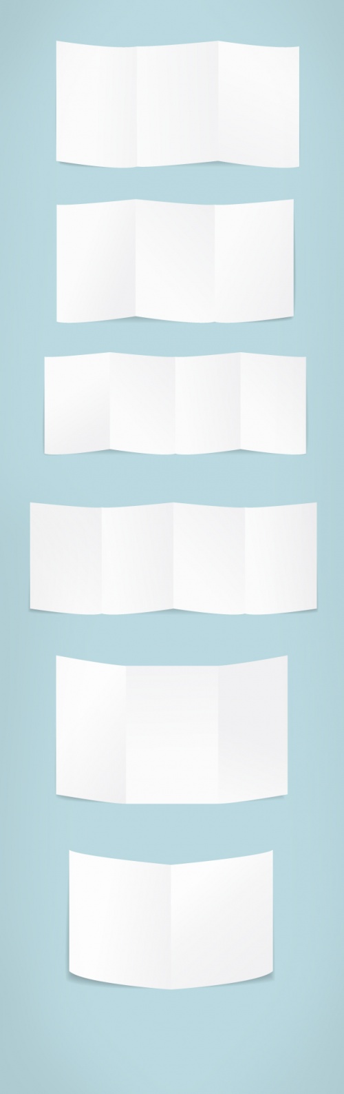 Designtnt - Folded Paper Vector Set