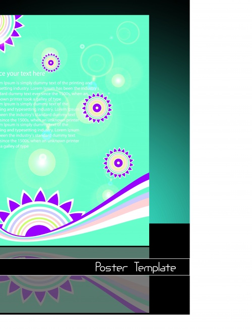   | Poster template vector