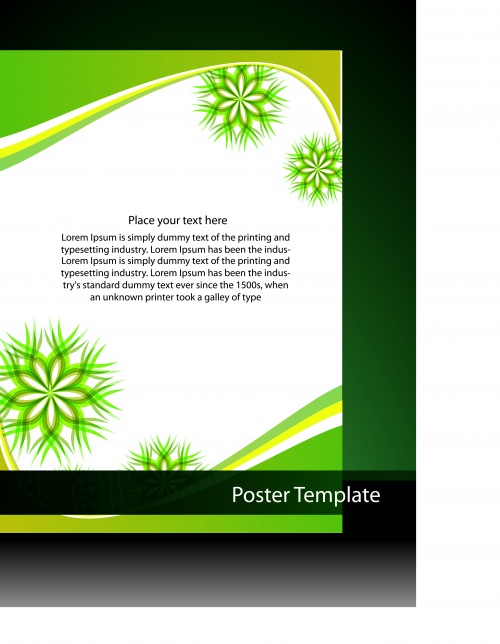   | Poster template vector