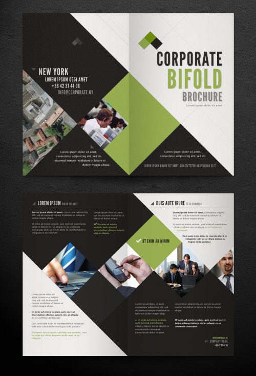 Pixeden - Corporate Bi Fold Brochure Template