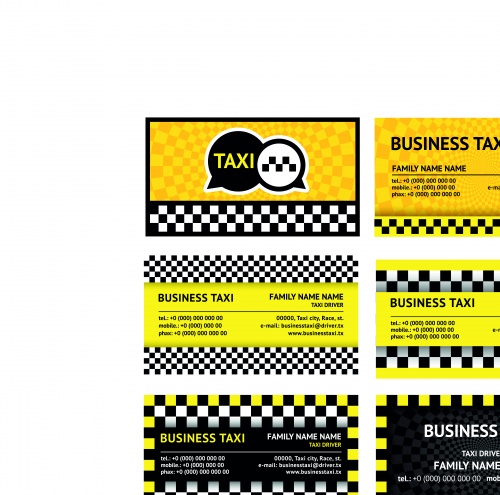     2 | Business Cards taxi driver set 2