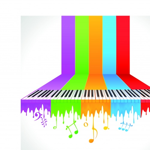   | Music template vector