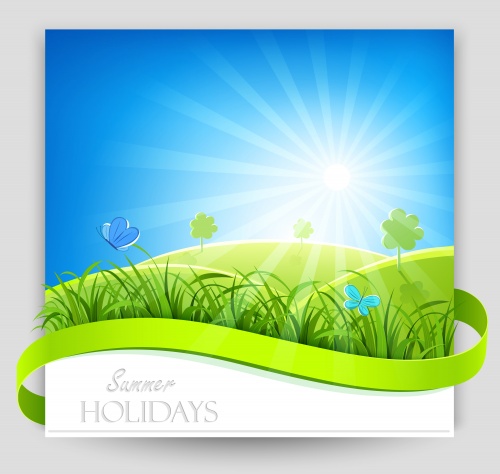      / Summer nature banners in vector