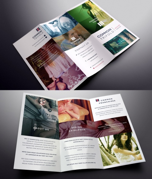 Pixeden - Simple Tri Fold Brochure Template